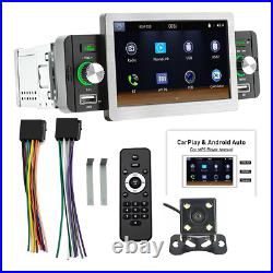 1 Din Wireless CarPlay Car Radio MP5 Player Retractable Touch Screen Mirror Link