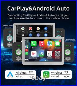 1 Din Wireless CarPlay Car Radio MP5 Player Retractable Touch Screen Mirror Link