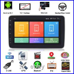 10.1In 2 Din Android 8.1 Car BT Stereo Radio MP5 Player GPS Navigation Head Unit