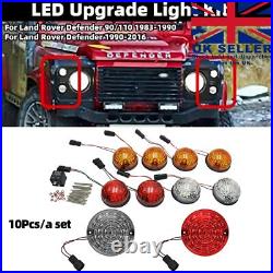 10X LED Upgrade Light Assembly Kit For Land Rover Defender 90 110 83-90? 90-16