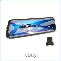 10in 2K Mirror Car Dash Cam Touch Screen Dual Camera G-Sensor Hd Drive Recorder