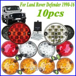 10x For Land Rover 90/110 Defender Defender Complete LED Light Upgrade Kit Lamp