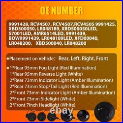 12x Complete LED Light Upgrade Kit Lamp For Land Rover Defender 1990-2016 Clear