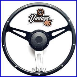 15 Steering Wheel & Boss Fittings Black Wood For Land Rover Defenders 48 Spline 15 Steering Wheel & Boss Fittings Black Wood For Land Rover Defenders 48 Spline