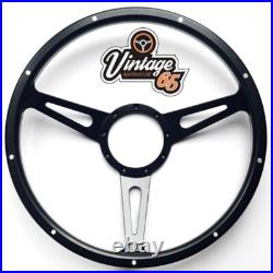 15 Steering Wheel & Boss Fittings Black Wood For Land Rover Defenders 48 Spline