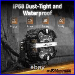 178W LED Work Light Bar Spot Beam White Amber DRL Pod Lights IP68 270° Coverage
