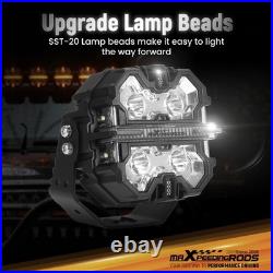 178W LED Work Light Bar Spot Beam White Amber DRL Pod Lights IP68 270° Coverage 178W LED Work Light Bar Spot Beam White Amber DRL Pod Lights IP68 270° Coverage