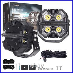178W LED Work Light Bar Spot Beam White Amber DRL Pod Lights IP68 270° Coverage 178W LED Work Light Bar Spot Beam White Amber DRL Pod Lights IP68 270° Coverage
