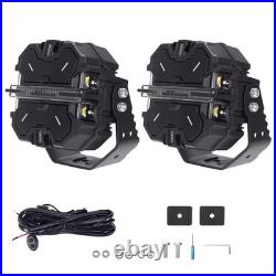 178W LED Work Light Bar Spot Beam White Amber DRL Pod Lights IP68 270° Coverage