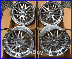 19 Raptor Silver Polished Staggered Alloy Wheels Fits Bmw E46 3 Series Z3 Z4