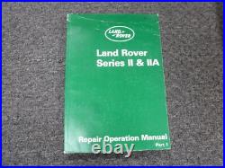 1959-1963 Land Rover Series II & IIA Shop Service Repair Manual 1960 1961 1962