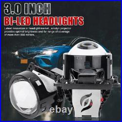2 Pcs 300W Bi LED Projector Lenses Headlight Car Lights 80000LM For Hella 3R G5