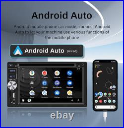 2DIN Car Bluetooth DVD MP5 Player For Apple Carplay Android Auto Mirror Link