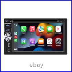 2DIN Car Bluetooth DVD MP5 Player For Apple Carplay Android Auto Mirror Link