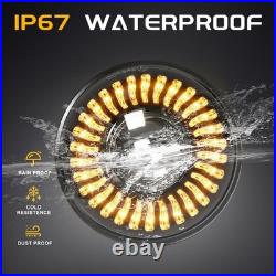 2PCS 7inch Round LED Headlights Halo Hi/Lo Z-Beam For Classic Mini Austin Rover 2PCS 7inch Round LED Headlights Halo Hi/Lo Z-Beam For Classic Mini Austin Rover
