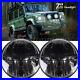 2X 7 Inch LED Headlights For Land Rover Defender Headlamp RHD Hi/Lo Beam 90 110