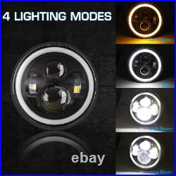 2X For Jeep Wrangler CJ LJ TJ JK 7-inch LED Headlight O Ring Hi/Lo Beam DRL 2X For Jeep Wrangler CJ LJ TJ JK 7-inch LED Headlight O Ring Hi/Lo Beam DRL