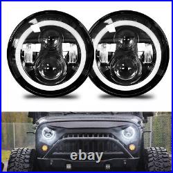 2x 7 LED Headlight Halo Hi/Lo for Mazda MX5 Miata Eunos Roadster 1989-97 Mk1