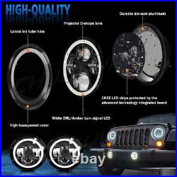 2x 7 LED Headlight Halo Hi/Lo for Mazda MX5 Miata Eunos Roadster 1989-97 Mk1