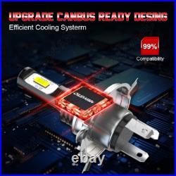 2x 7Inch Round LED Headlights High Low Beam For Jeep Wrangler JK LJ 1997-2018