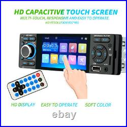 4.1in Single 1 DIN Car Radio Touch Screen Stereo Audio Player Bluetooth WithCamera