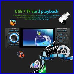 4.1in Single 1 DIN Car Radio Touch Screen Stereo Audio Player Bluetooth WithCamera