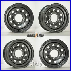4 x 16 x 7 Steel Wheels fits Land Rover Defender Hardline MOD X 5x165.1 ET0