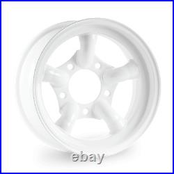 4 x Challenger 5 Spoke Steel Wheels Wheel 16 x 7 ET-25 White