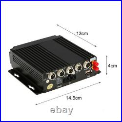 4G Wirless GPS 4CH PLA NTSC Car Realtime Video Recorder Remote+4HD 580TVL Camera