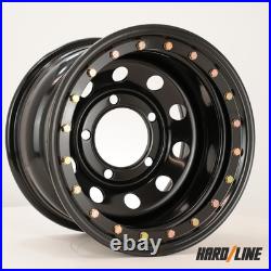 4x 16 x 10 steel wheels fit Land Rover Defender Beadlock style 5x165.1 ET-32