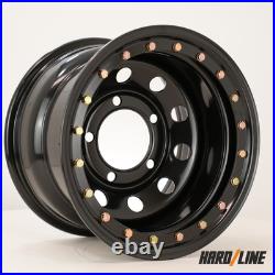 4x 16 x 10 steel wheels fit Land Rover Defender Beadlock style 5x165.1 ET-32