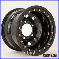 4x 16 x 10 steel wheels fit Land Rover Defender Beadlock style 5x165.1 ET-32