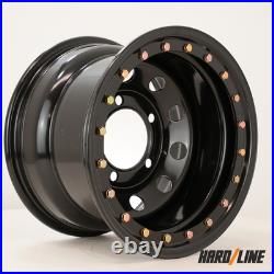 4x 16 x 10 steel wheels fit Land Rover Defender Beadlock style 5x165.1 ET-32