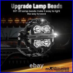 5 178W LED Driving Light Spot Beam For 4X4 Truck White DRL Side Shooter IP68