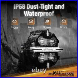 5 Inch Round LED Work Light 178W Spot Flood Combo Beam White Amber DRL Pair