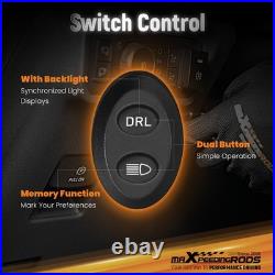 5 Inch Round LED Work Light 178W Spot Flood Combo Beam White Amber DRL Pair