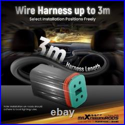 5 Inch Round LED Work Light 178W Spot Flood Combo Beam White Amber DRL Pair