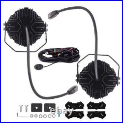 5 Inch Round LED Work Light 178W Spot Flood Combo Beam White Amber DRL Pair