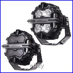 5 Inch Round LED Work Light 178W Spot Flood Combo Beam White Amber DRL Pair