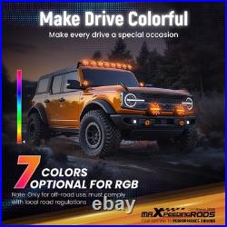 5 LED Driving Auxiliary Light RGB DRL Side Shooter Spot Flood Combo Off Road