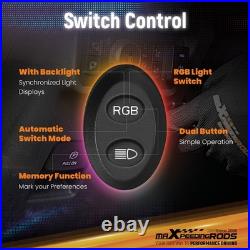 5 LED Driving Auxiliary Light RGB DRL Side Shooter Spot Flood Combo Off Road