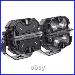 5 LED Driving Auxiliary Light RGB DRL Side Shooter Spot Flood Combo Off Road