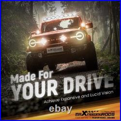 5inch LED Driving Light Bar 178W White Amber DRL Spot Pod Lights Side Shooter