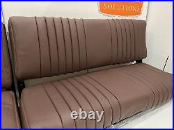 6 seat interior chocolate fluted front+ rear + cubby FITS SERIES 2/3 LAND ROVERS