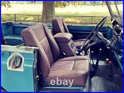 6 seat interior chocolate fluted front+ rear + cubby FITS SERIES 2/3 LAND ROVERS