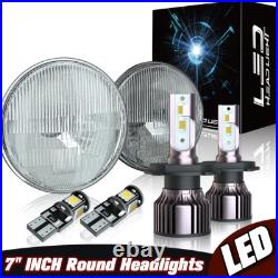 7''Inch Round Led Headlights Hi/Lo Beam For Ford Mustang 1965-1978 Escort Mk1