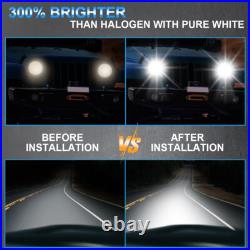 7 Sealed Beam Brighter LED Conversion KIT For Land Rover Series Defender RHD