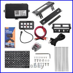 8 Gang RGB Switch Panel LED Light Bar Bluetooth APP & Remote Control 12V