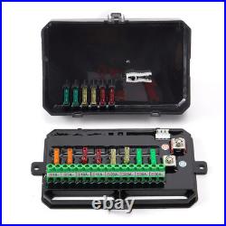 8 Gang RGB Switch Panel LED Light Bar Bluetooth APP & Remote Control 12V