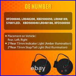 8Pcs Smoked Lens For Land Rover Defender 90 110 130 Stop Tail Light & Indicator 8Pcs Smoked Lens For Land Rover Defender 90 110 130 Stop Tail Light & Indicator